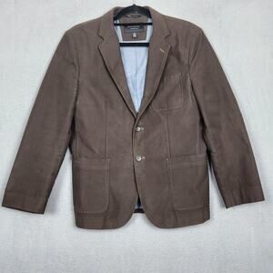 Banana Republic Sport Coat Mens 40S Brown Cotton Tailored Slim Fit Blazer Jacket